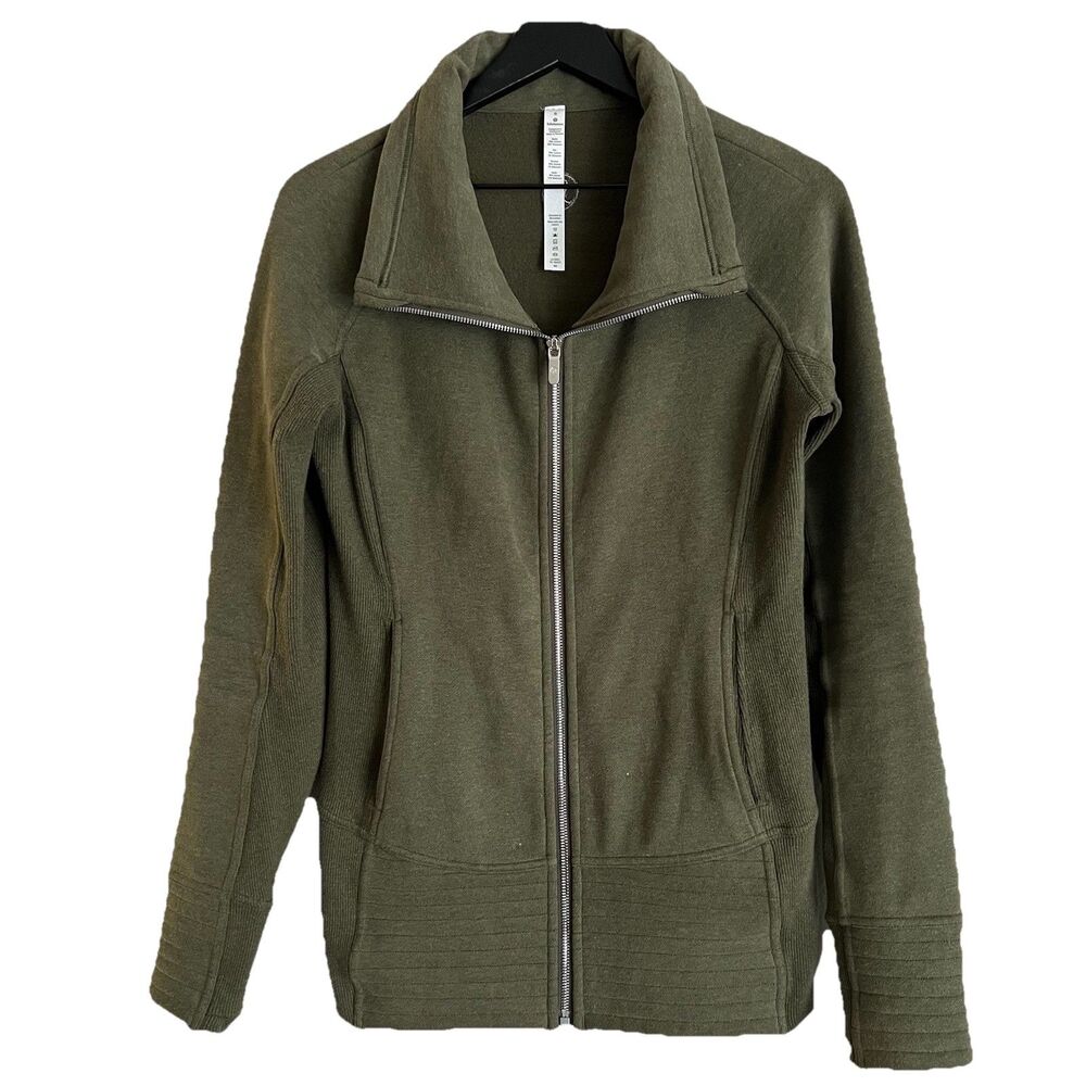 Lululemon Womens Radiant Jacket II Size 6 Olive Green